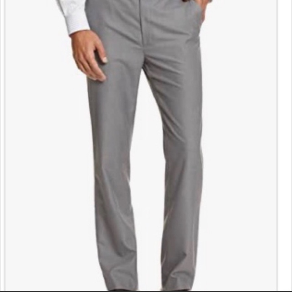 NWT Calvin Klein Gray Flat Front Dress Pants 38x29